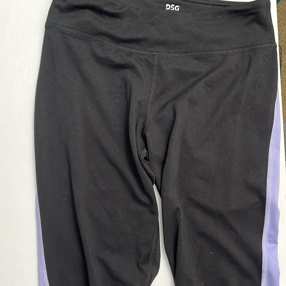 DSG black leggings with printed design kids 16